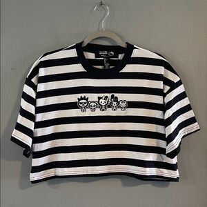 FOREVER 21 HELLO KITTY‎ & FRIENDS HALLOWEEN SKELETON CROP TOP~SIZE S